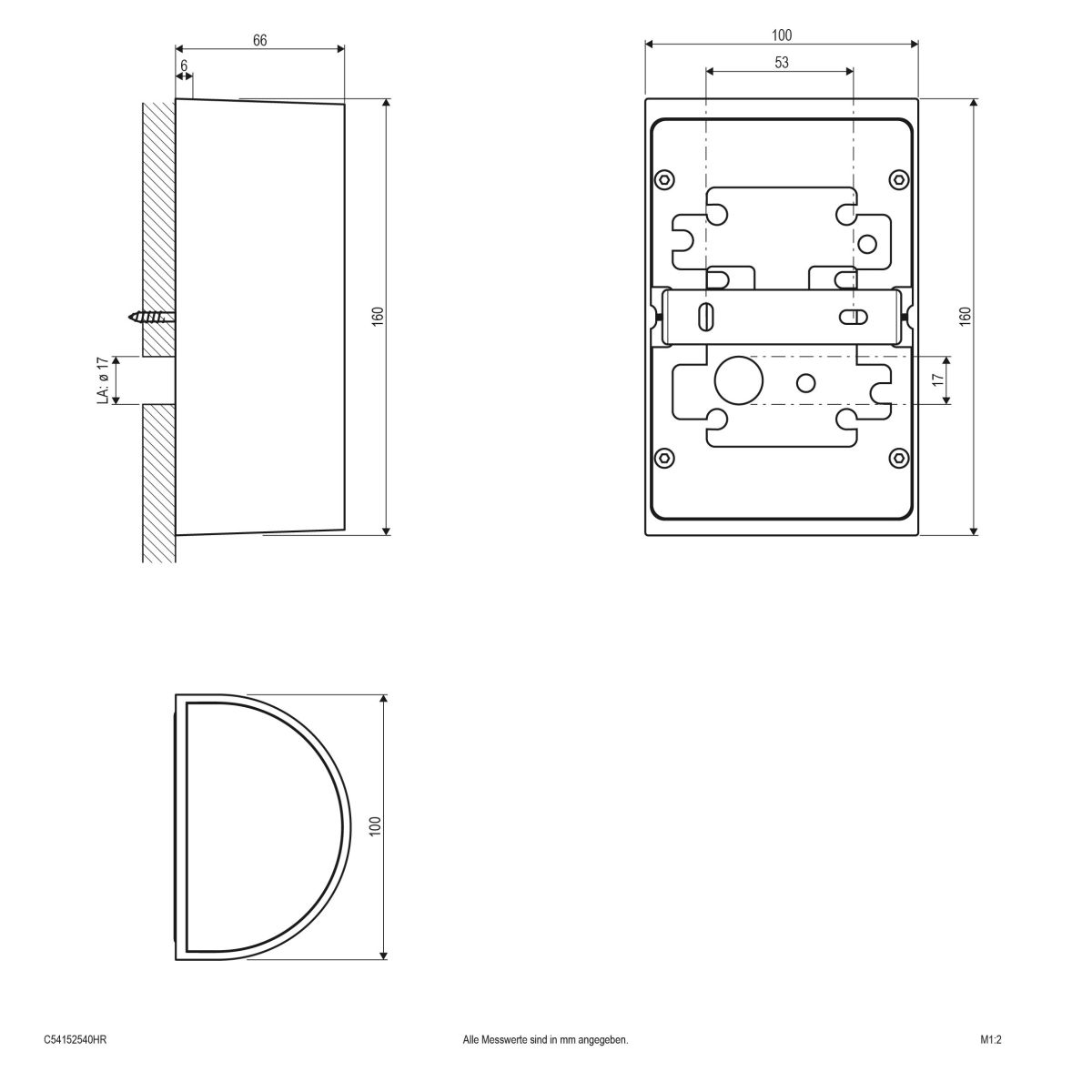 LED-Wandleuchte C54152540HR