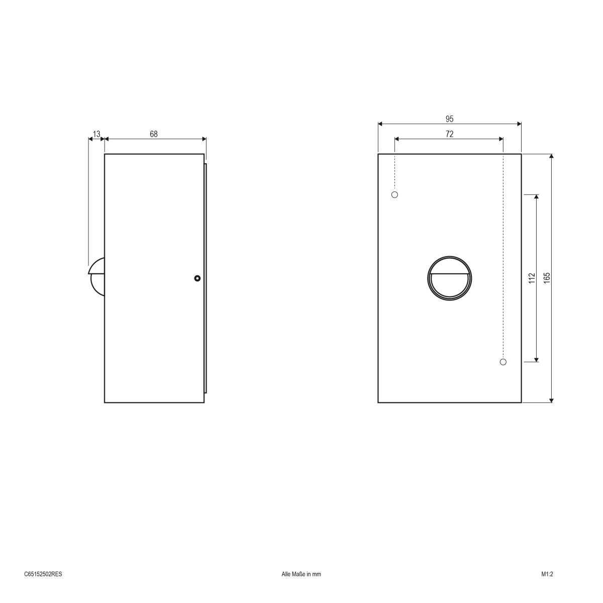 LED-Wandleuchte IP65 C65152502RES