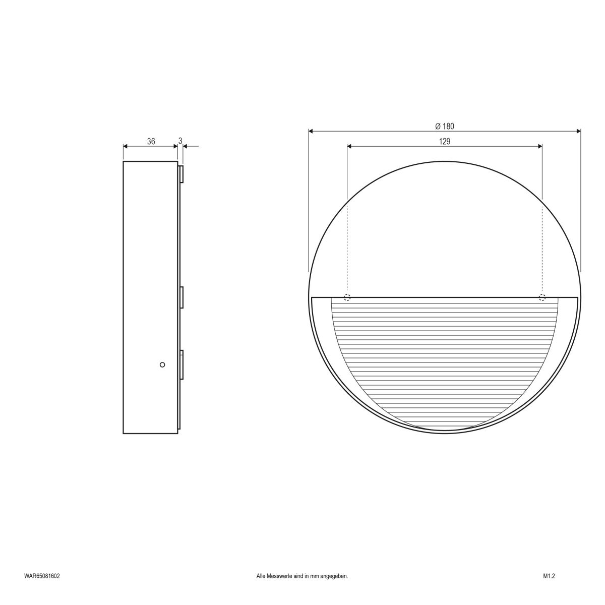 LED-Wandleuchte WAR65081602