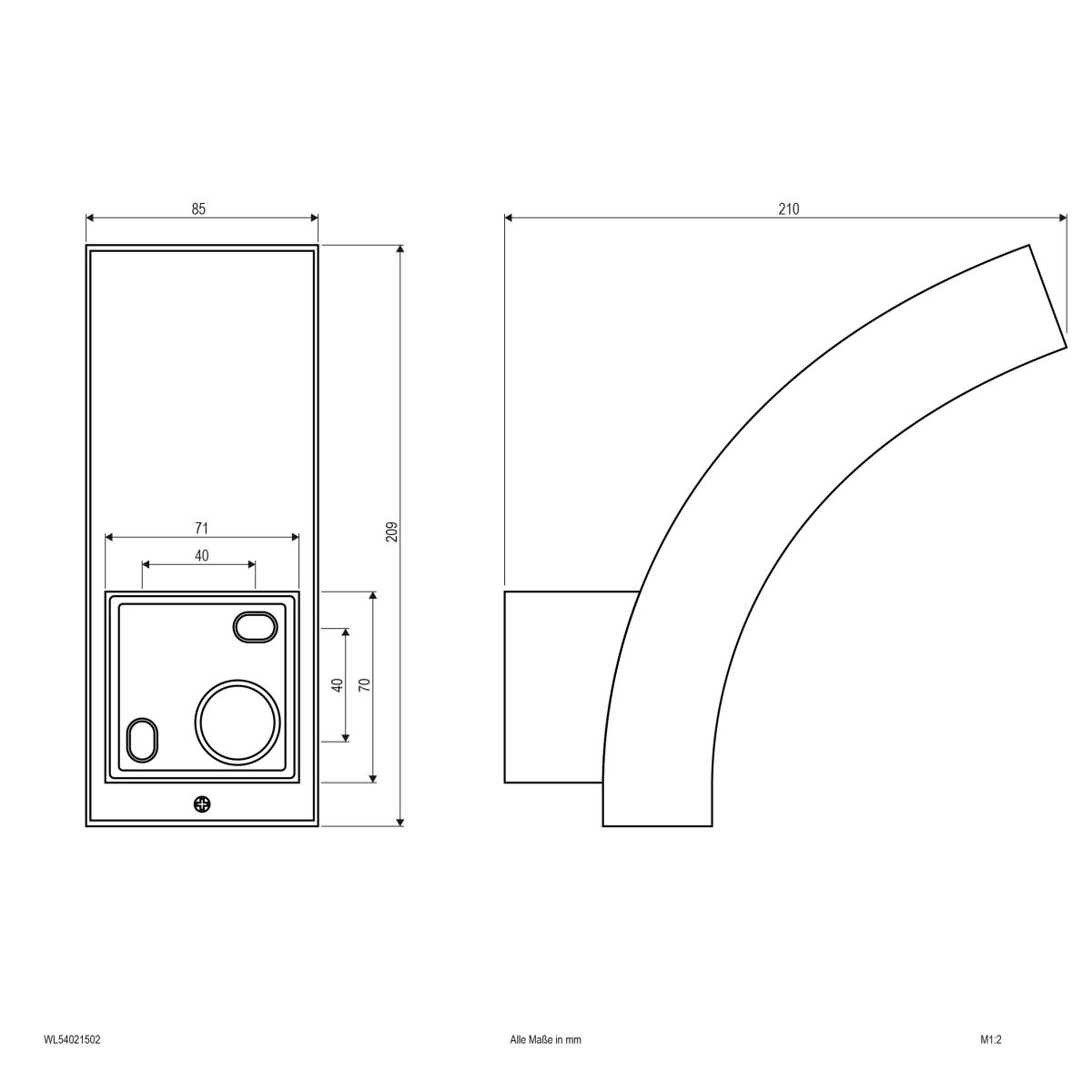 LED-Wandleuchte WL54021502