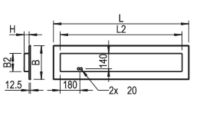 LED-Einbauleuchte ESL1255FLWS #0828156