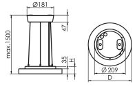 LED-Pendelleuchte KJU-PC #SPG0630202AH