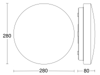 LED-Innenleuchte o. Sensor RS PRO P1-R FL 3000K