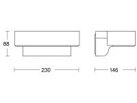 Sensor-LED-Außenleuchte L 800 SC ANT 3000K