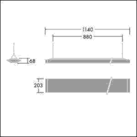 LED-Hängeleuchte IQ SUSP S #92911541