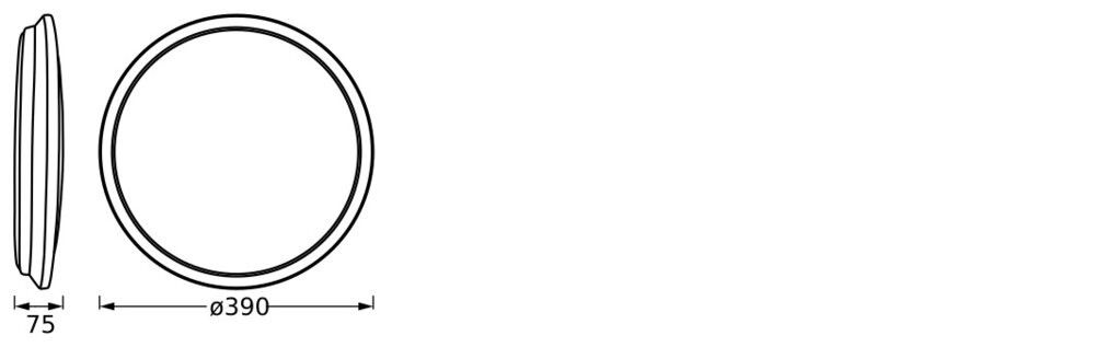 LED-Deckenleuchte Orbis #4058075832756