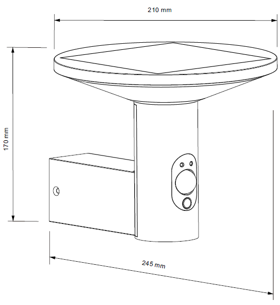 LED-Solar-Wandleuchte PRDX27798