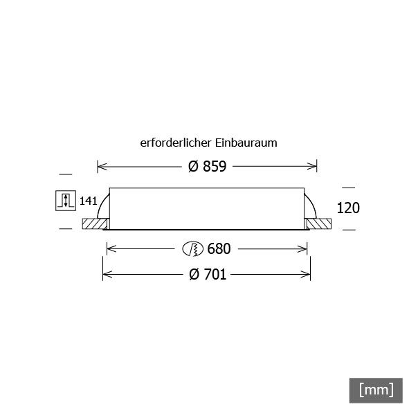 LED-Einbauleuchte PLL 27.700 #642354
