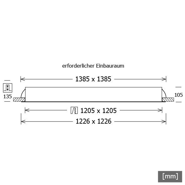 LED-Einbauleuchte PLL 57.122 #642369