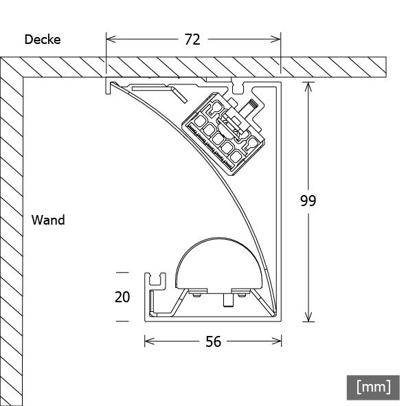 LED-Lichtvoute IDL 70.2530.3000 sw