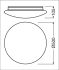 LED-Wand-u.Deckenleuchte SFC.500V42W830IP44D.