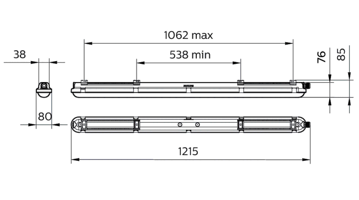 LED-Feuchtraumleuchte WT120C G2 #50222299