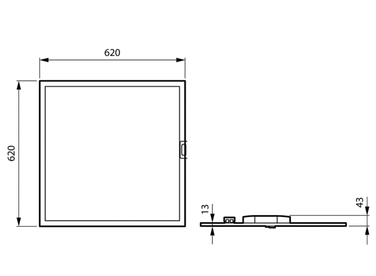 LED-Einbauleuchte M625 RC332V 36S #01475600
