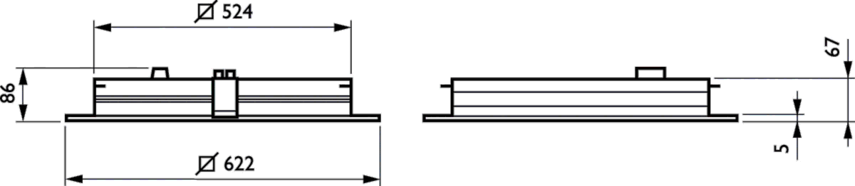 LED-Einlegeleuchte M625 RC463B LED #98034400
