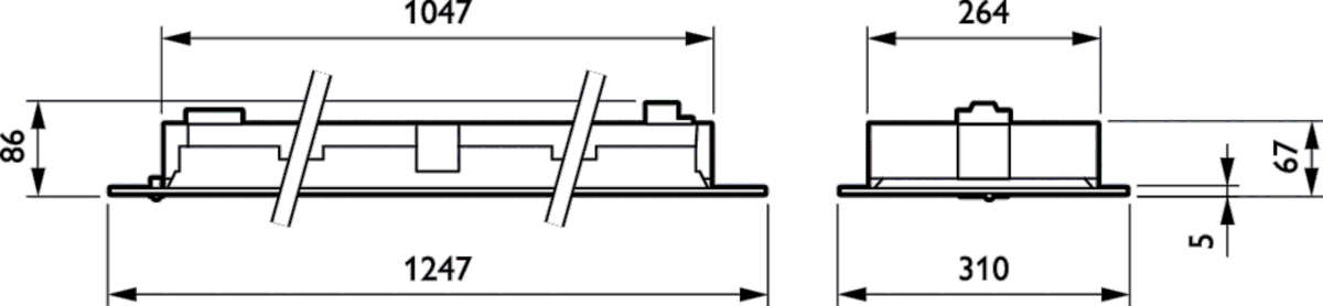 LED-Einlegeleuchte RC463B LED #98049800