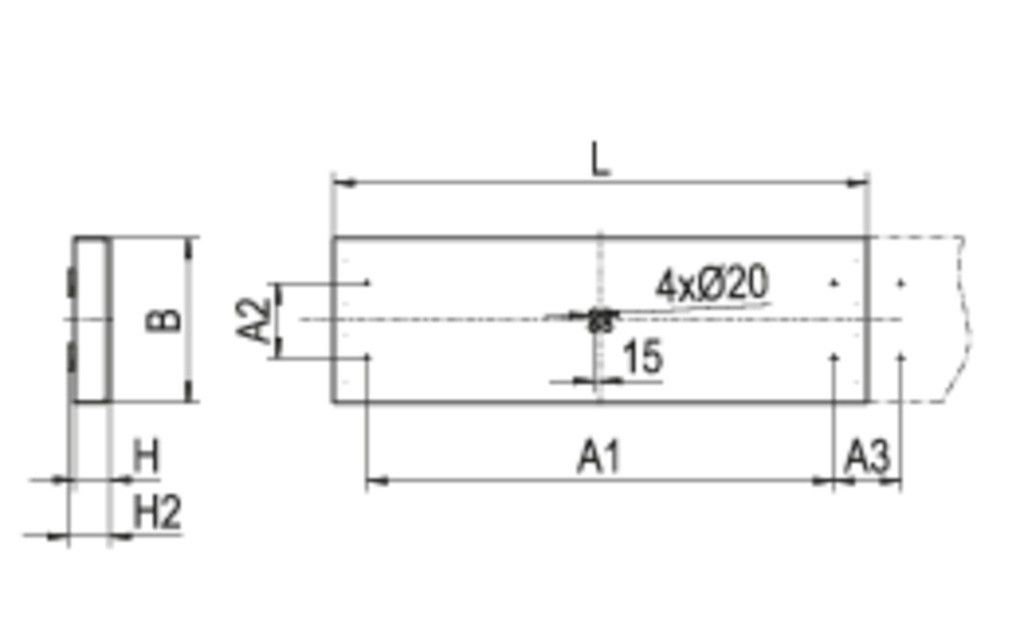 LED-Anbauleuchte IHLS-L480/2480-840OS