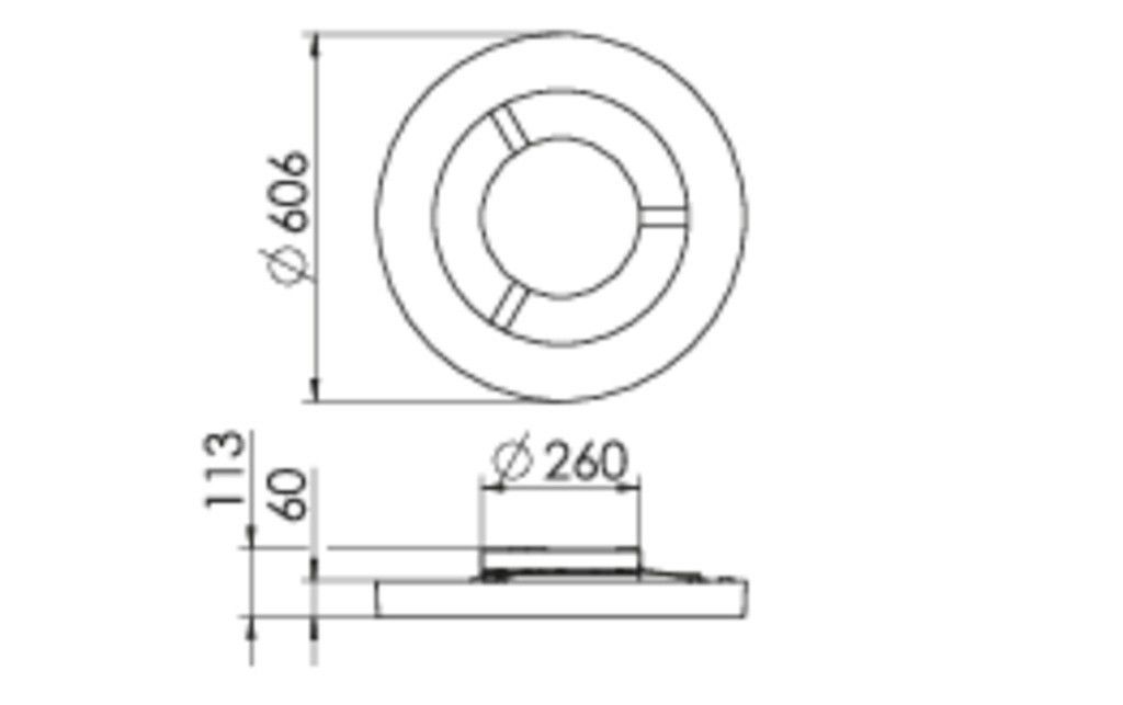 LED-Anbauleuchte IRIS-L-A11000-840-ND