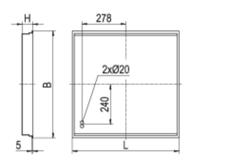 LED-Einbauleuchte EBRE-LED418 #0822860