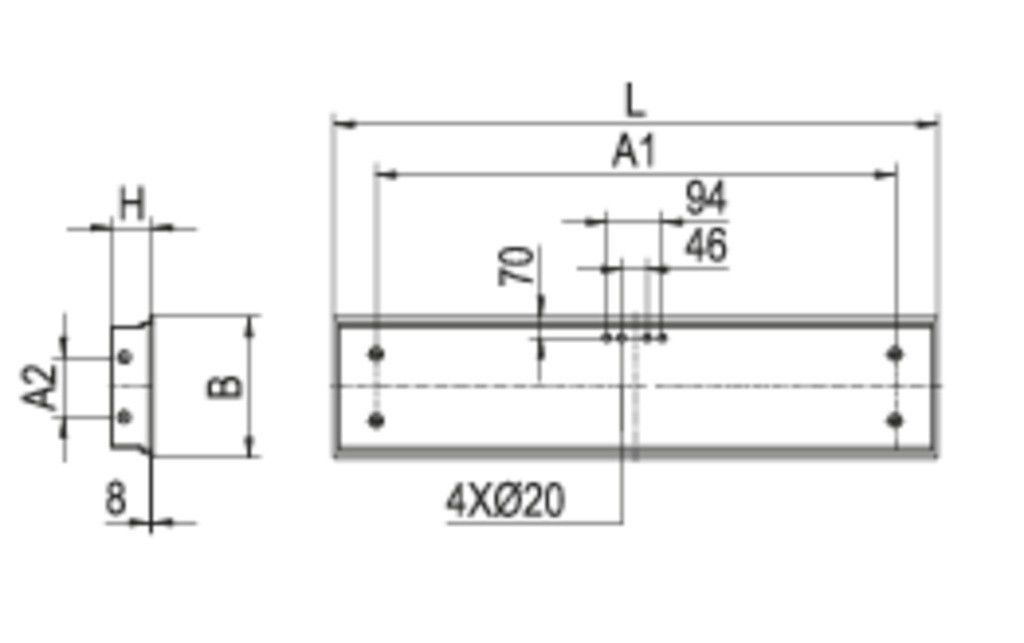 LED-Einbauleuchte EIHLS-L 280 #0850585