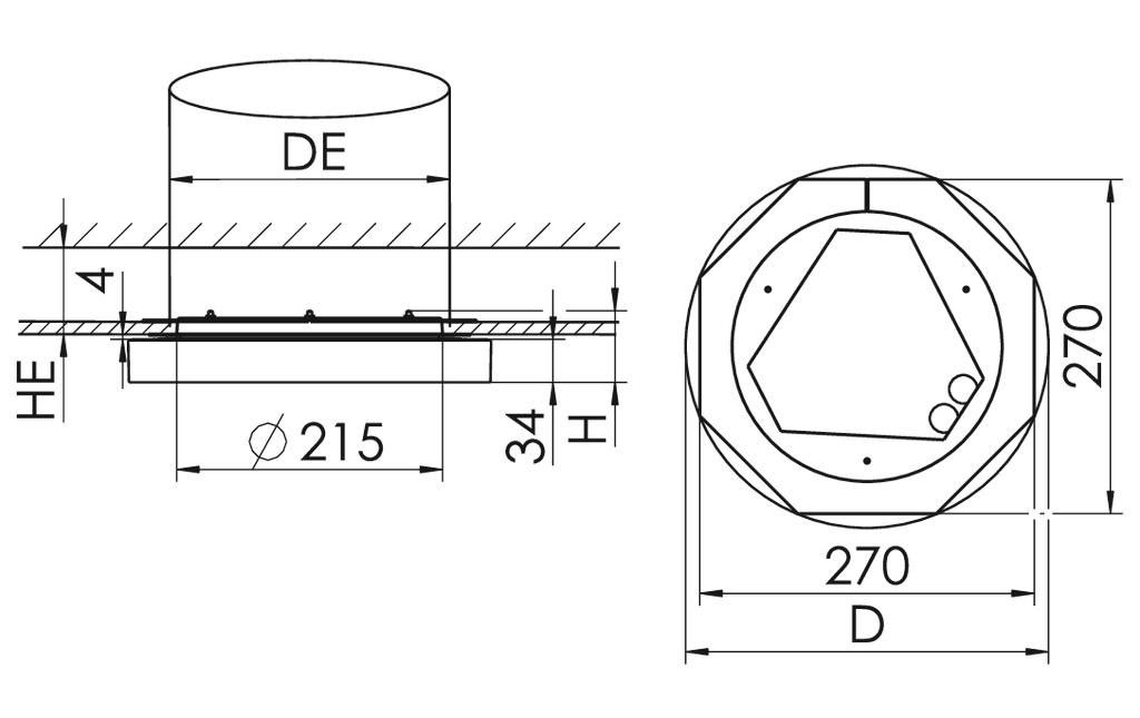 LED-Halbeinbauleuchte KJU-EC #SPG0830000AH