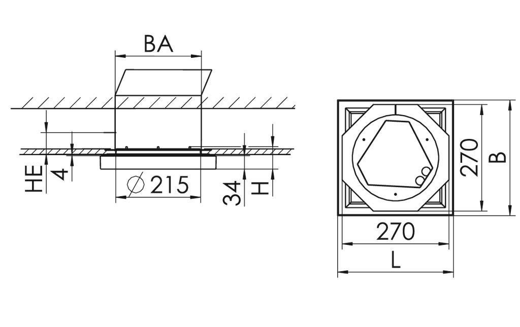 LED-Halbeinbauleuchte KJU-EQ #SPG0830023AH