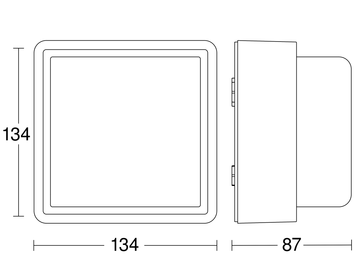 LED-Außenleuchte o. Sensor L 845 C ANT 3000K