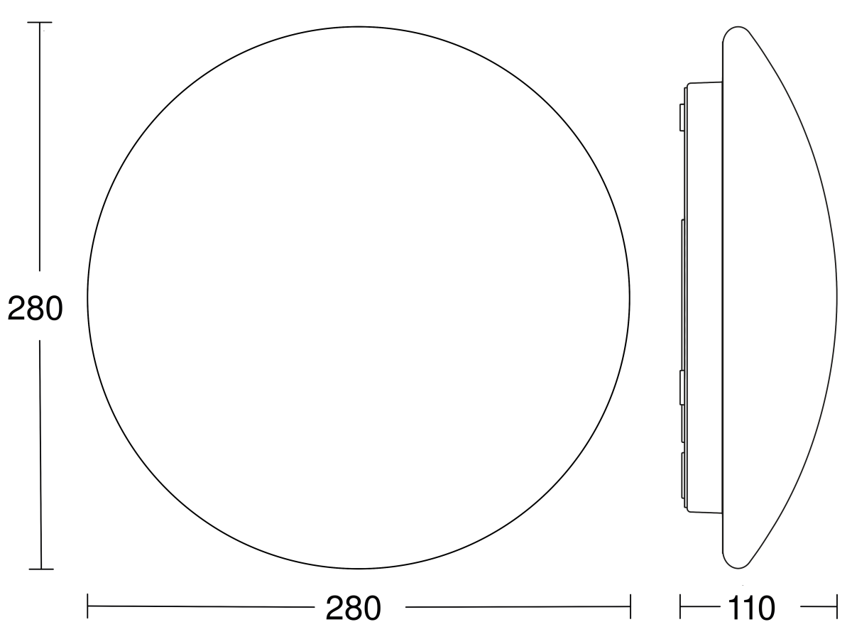 LED-Innenleuchte o. Sensor RS PRO P1-R 4000K