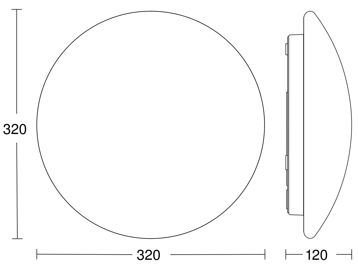 LED-Innenleuchte o. Sensor RS PRO P2 WS 3000K