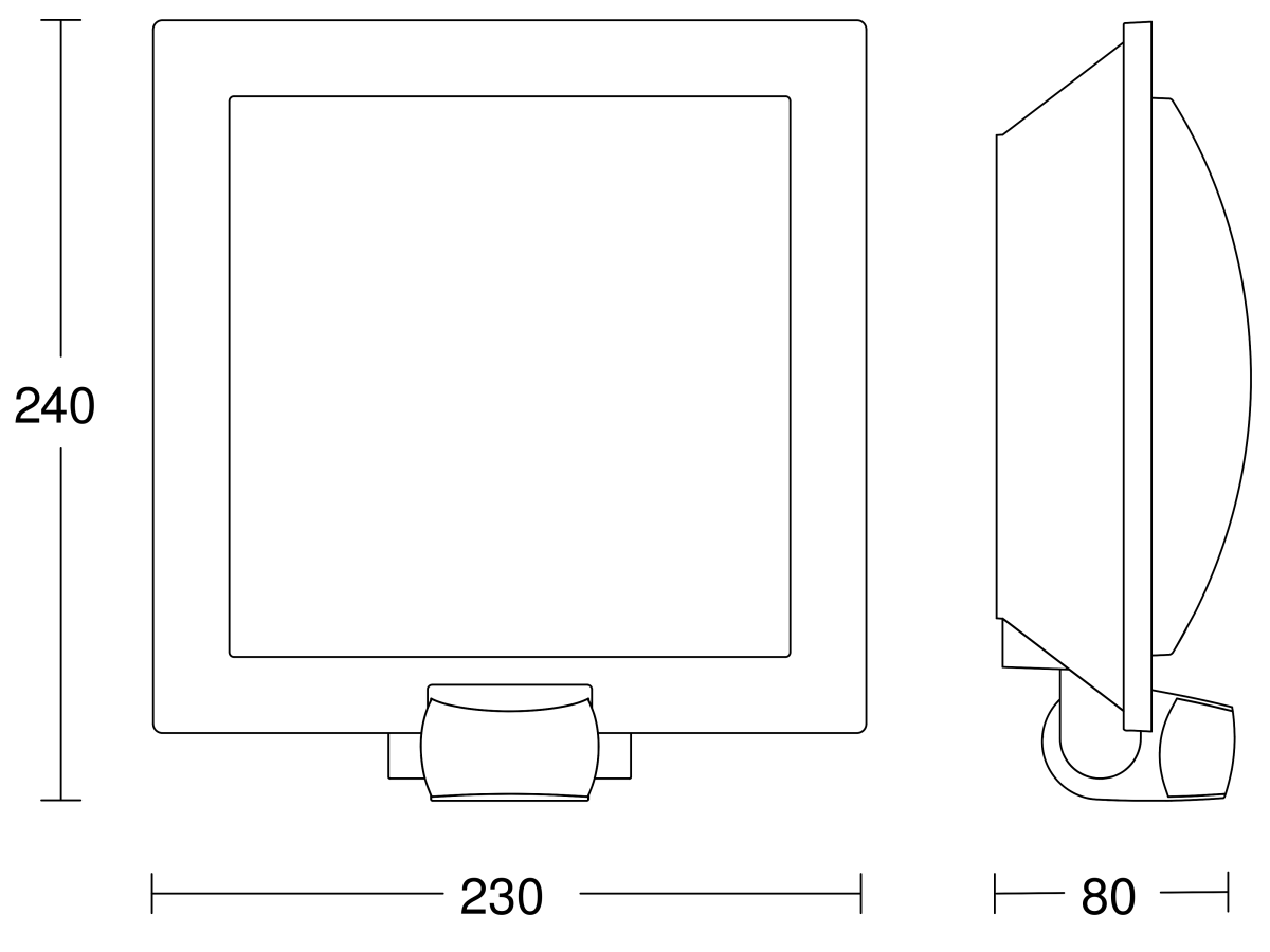 Sensor-Außenleuchte L 20 S anthrazit