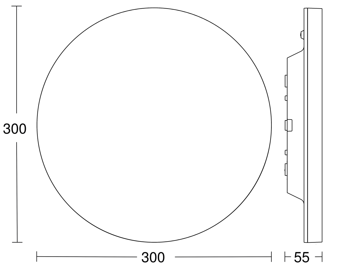 Sensor-Innenleuchte R10 plus SC WS 3000K