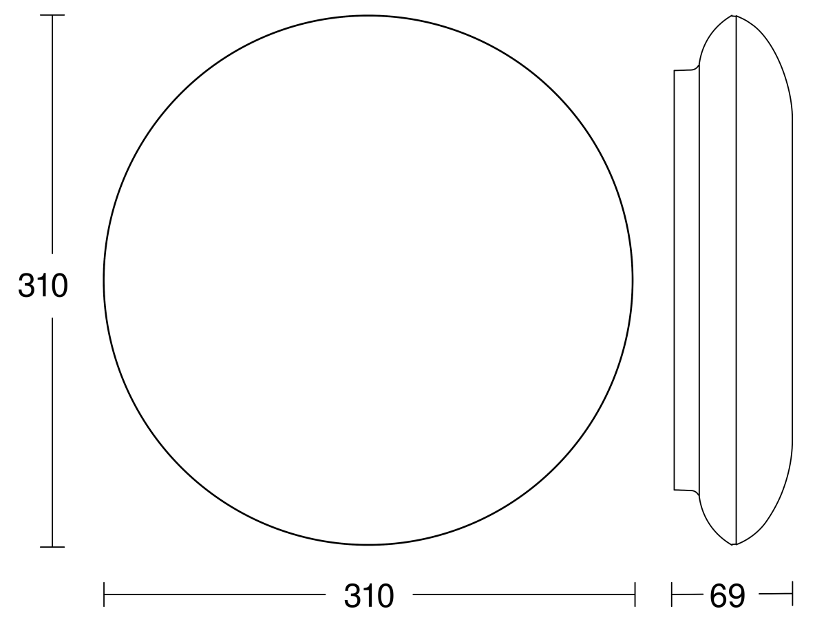 Sensor-LED-Außenleuchte DL Vario Quat 035440