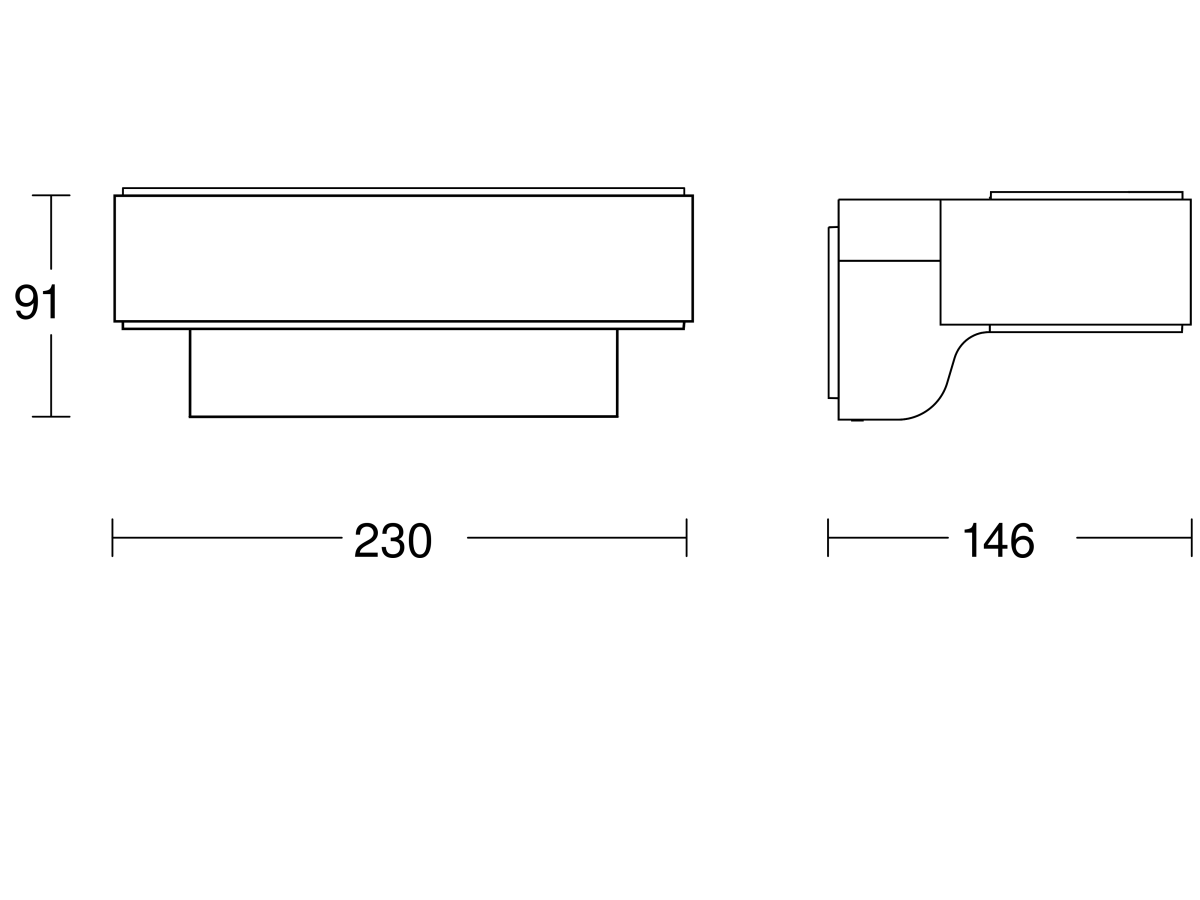 Sensor-LED-Außenleuchte L 810 SC ANT 3000K