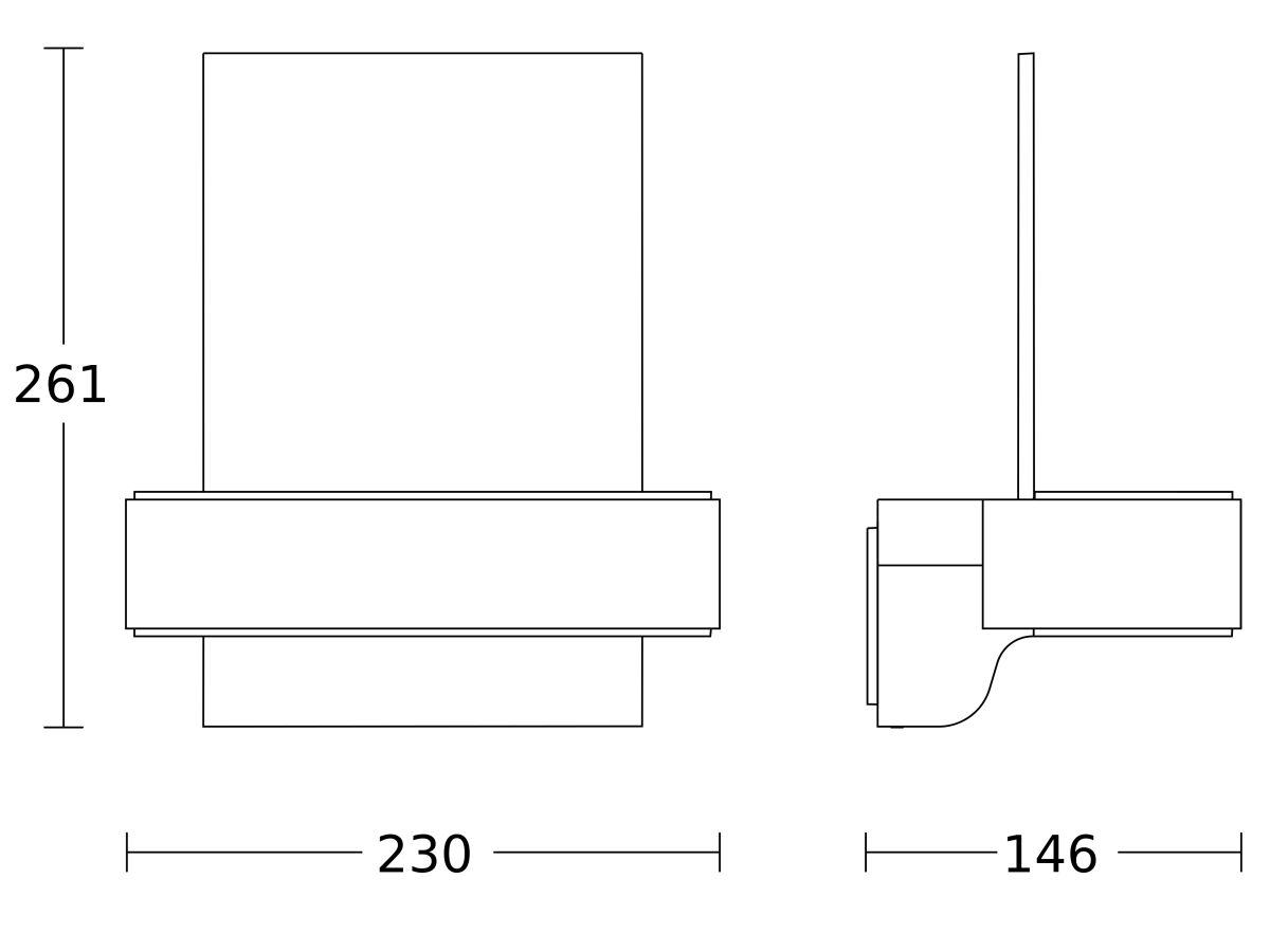 Sensor-LED-Außenleuchte L 820 SC silber