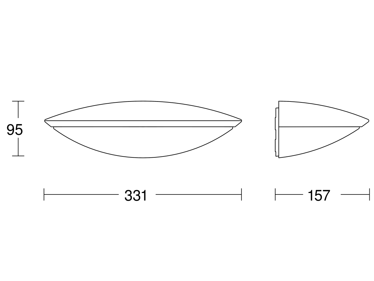 Sensor-LED-Außenleuchte L 825 SC ANT 3000K