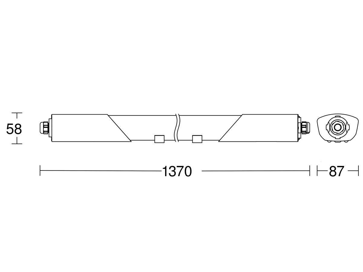 Sensor-LED-Innenleuchte RS PRO 5100 SC 4000K