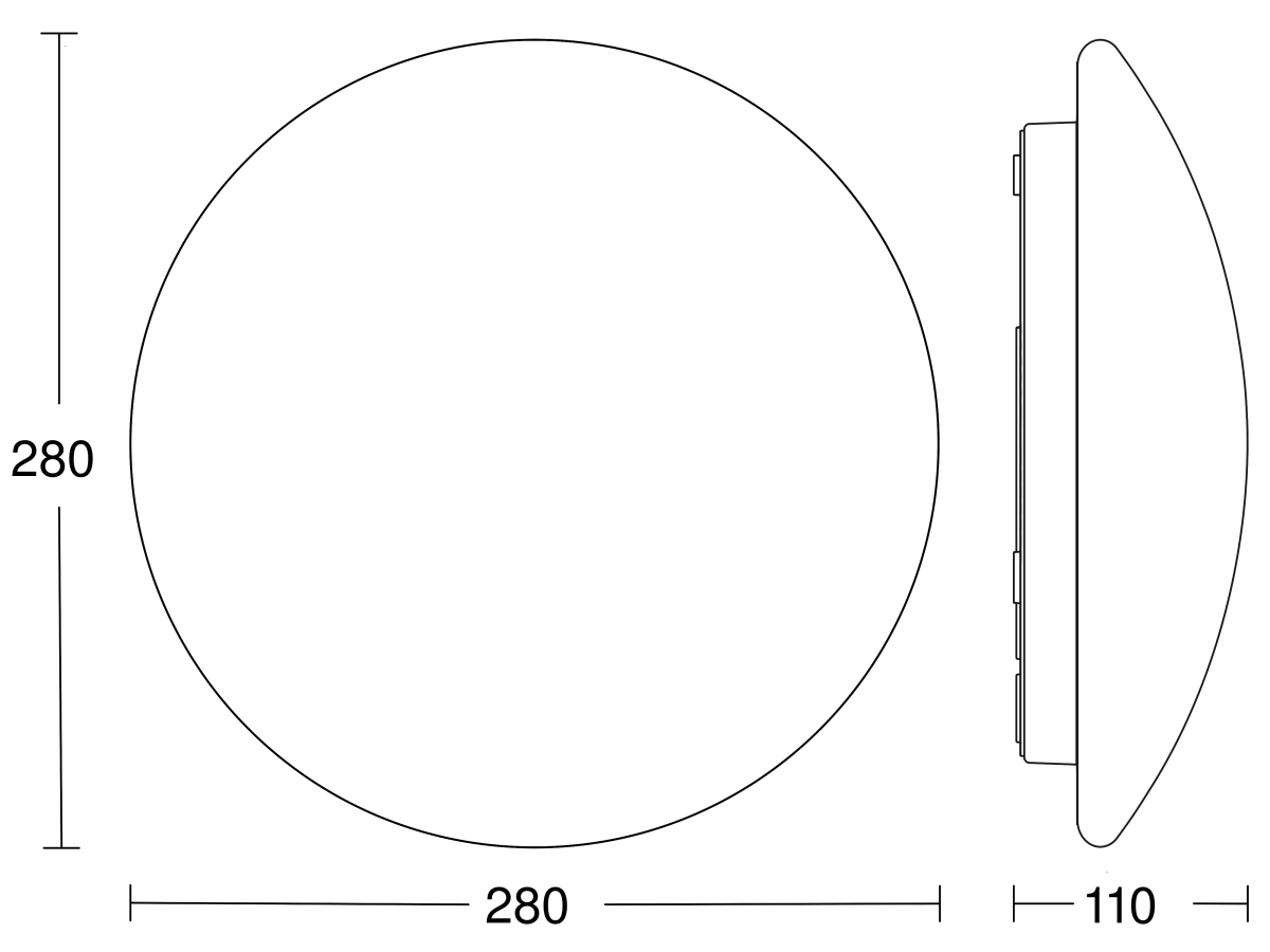 Sensor-LED-Innenleuchte RS PRO P1-R S 4000K