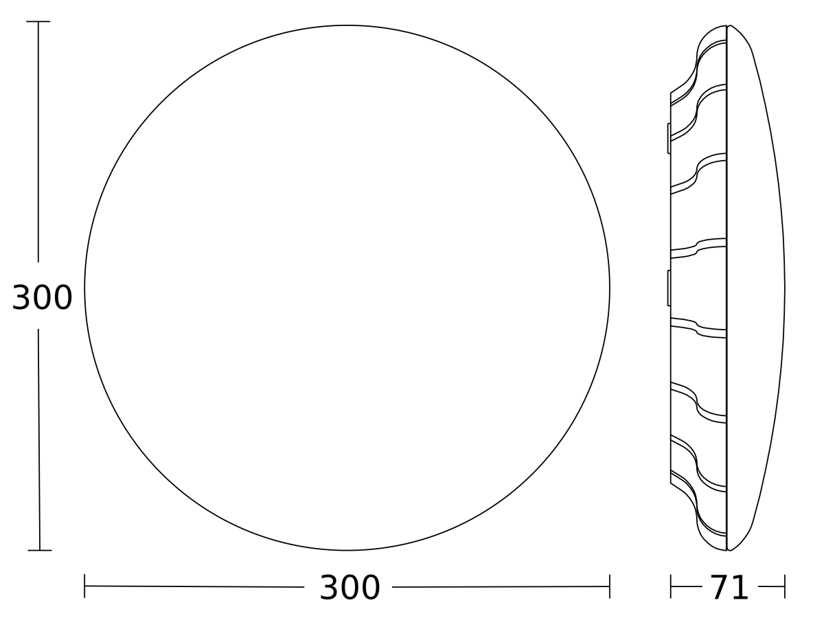 Sensor-LED-Innenleuchte RS PRO S20 SC IP65ww