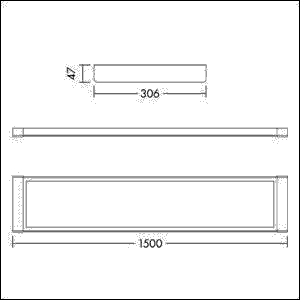 LED-Anbauleuchte ROXY1500D5500840HFIX