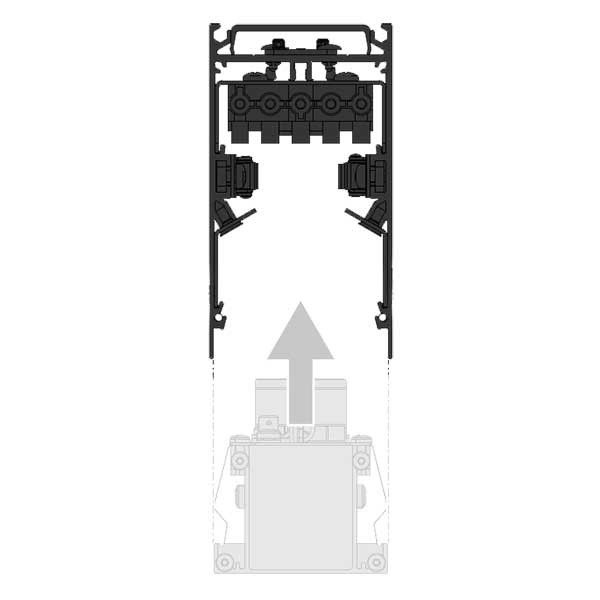 Anbau-Leuchtengehäuse DLA/SR/END/1128MM