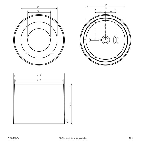LED-Anbauleuchte ALG54131525 LED-Anbauleuchte ALG54131525