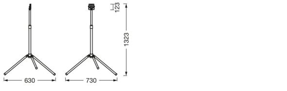 LED-Strahler m. Stativ LED W #4058075831339 LED-Strahler m. Stativ LED W #4058075831339