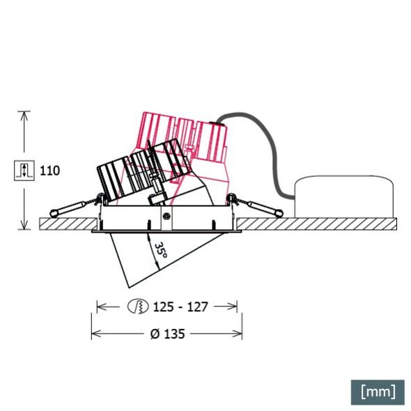 LED-Einbaustrahler CSA-R503.940FLDALIws LED-Einbaustrahler CSA-R503.940FLDALIws