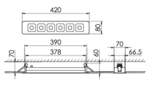 LED-Downlight MIREFA #SPG0320327AH