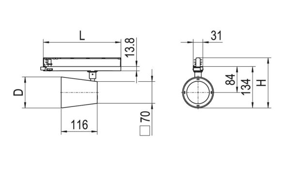 LED-Stromschienenstrahler CIRQUA-LI #0322089AQ