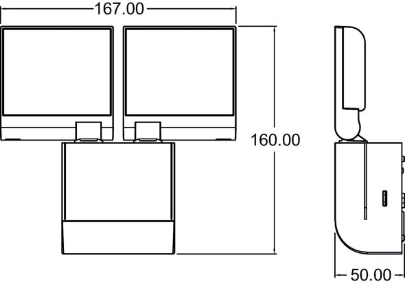 LED-Strahler theLeda S17-100L WH