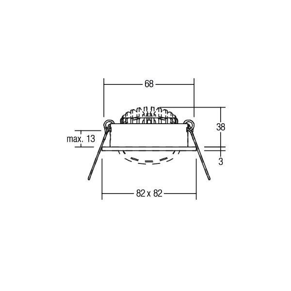 LED-Deckenspot chr 12262023