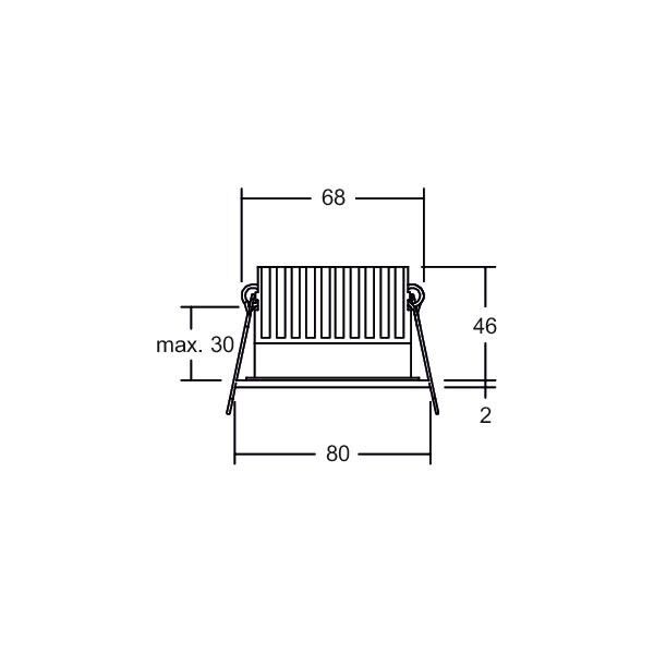 LED-Einbaudownlight 230V 12650173
