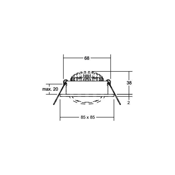 LED-Einbaustrahler 230V 12648183DW