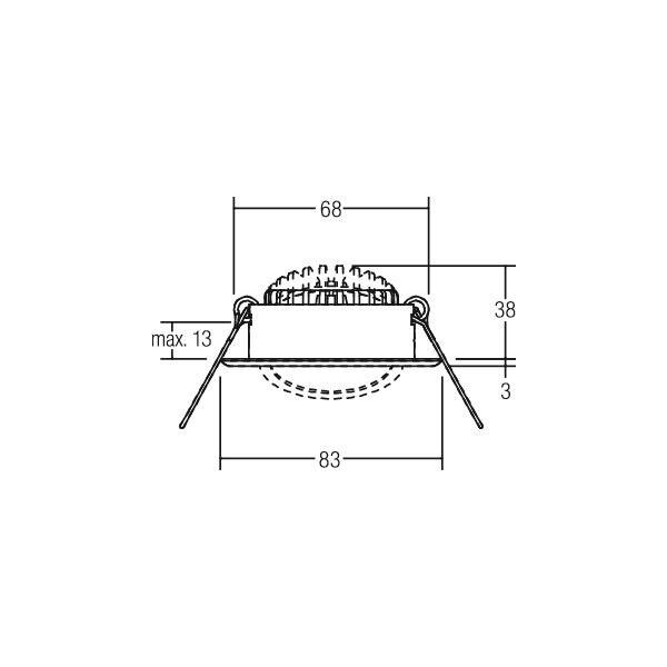 LED-Einbaustrahler 230V 38469073