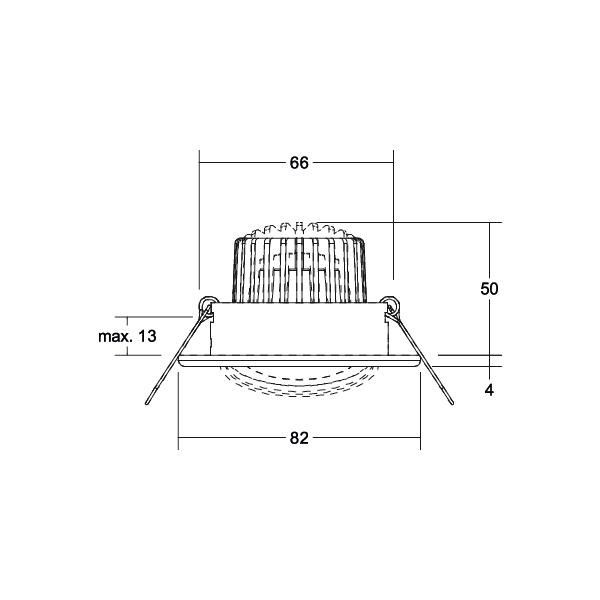 LED-Einbaustrahler 230V 39180033